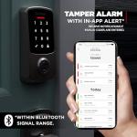 Kwikset Aura Smart Lock - Keyless Entry Matte Black