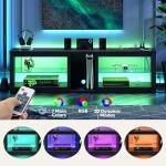 Bestier 70 Inch TV Stand with Power Outlets