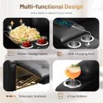 TOMOSLTER Recliner Loveseat with Massage and USB