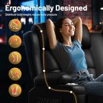 TOMOSLTER Recliner Loveseat with Massage and USB