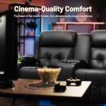 TOMOSLTER Recliner Loveseat with Massage and USB