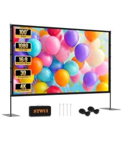 100 Inch Portable Projector Screen for Outdoor Movies