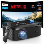 4K WiFi Bluetooth Projector with 3000 Lumens