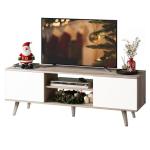 WLIVE Mid-Century TV Stand for 55/60 Inch TVs