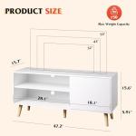 WLIVE TV Stand for 55 Inch TVs with Storage