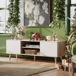 WLIVE Mid-Century TV Stand for 55/60 Inch TVs