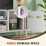 WLIVE TV Stand for 55 Inch TVs with Storage