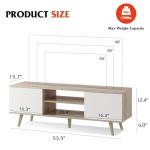 WLIVE Mid-Century TV Stand for 55/60 Inch TVs