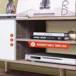 WLIVE Mid-Century TV Stand for 55/60 Inch TVs