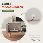 WLIVE Mid-Century TV Stand for 55/60 Inch TVs