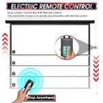 120-Inch Motorized Electric Projector Screen with Remote