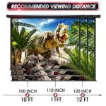 120-Inch Motorized Electric Projector Screen with Remote
