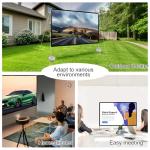 100-Inch Portable Outdoor Projector Screen with Stand
