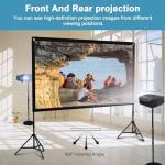 Towond 120" Portable Projector Screen - Indoor/Outdoor