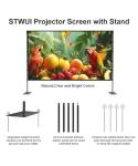 100 Inch Portable Projector Screen for Outdoor Movies