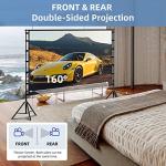 TOWOND 150 Inch Portable Projector Screen with Stand