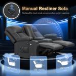 DG PEAFOWL Loveseat Recliner with USB Ports