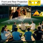 100-Inch Portable Outdoor Projector Screen with Stand