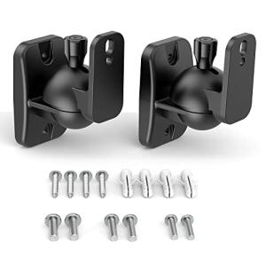 HomeMount Adjustable Speaker Wall Mount Brackets - 2 Pack