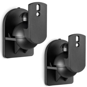 WALI Speaker Wall Mounts for Surround Sound, Black
