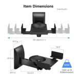 Dual Speaker Wall Mounts for Surround Sound