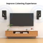 Dual Speaker Wall Mounts for Surround Sound