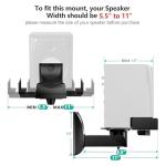WALI Dual Side Speaker Wall Mounts, Black