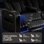 CALIVIA Power Recliner Home Theater Seating Set