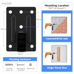 Dual Speaker Wall Mounts for Surround Sound