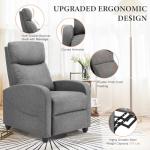 Adjustable Dark Grey Massage Recliner Chair