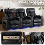 CALIVIA Power Recliner Home Theater Seating Set