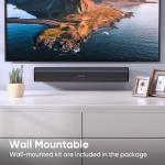 RIOWOIS TV Sound Bar with Bass Reflector