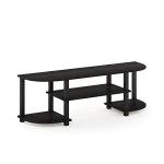 Furinno Turn-S-Tube Wide TV Stand, Espresso/Black