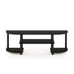 Furinno Turn-S-Tube Wide TV Stand, Espresso/Black