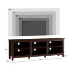 Walker Edison Wren Classic Brown TV Media Console