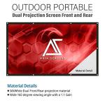 Akia 120-Inch Dual Projector Screen - Portable 4K