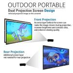 Akia 120-Inch Dual Projector Screen - Portable 4K