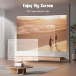 AuKing 2025 Mini Projector, Full HD Home Theater