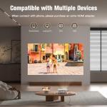 AuKing 2025 Mini Projector, Full HD Home Theater