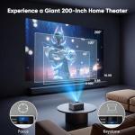 TMY 1080P Mini Projector with Bluetooth and Screen
