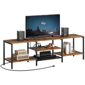 HOOBRO 75-Inch TV Stand with Power Outlets