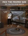100-Inch Folding Projector Screen with Stand