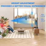 Rfiver Universal Swivel TV Stand for 32-75 Inch TVs