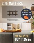 ECHOGEAR Low Profile TV Wall Mount for 90" TVs