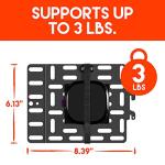 Universal Media Device Mount for Flat Screen TVs