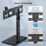 Swivel TV Stand Leg for 37-75 Inch TVs