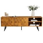 Bme Georgina Solid Wood TV Stand with Storage