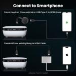 NICPOW Mini Projector, 1080P Portable Outdoor Fun