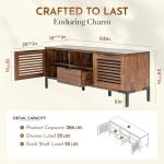 Bme Millie Solid Wood TV Stand for 65" TVs