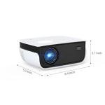 NICPOW Mini Projector, 1080P Portable Outdoor Fun
